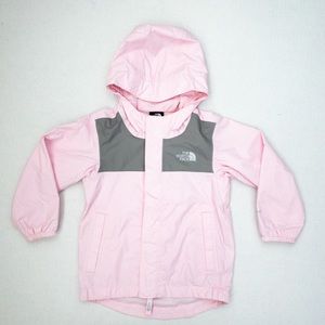 The North Face Kids Pink and Gray Rain Jacket (5T)